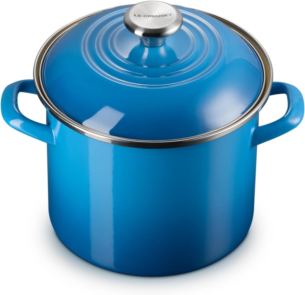 Le Creuset Enamel on Steel Traditional Stockpot, 6 qt., Marseille with Stainless Steel Knob