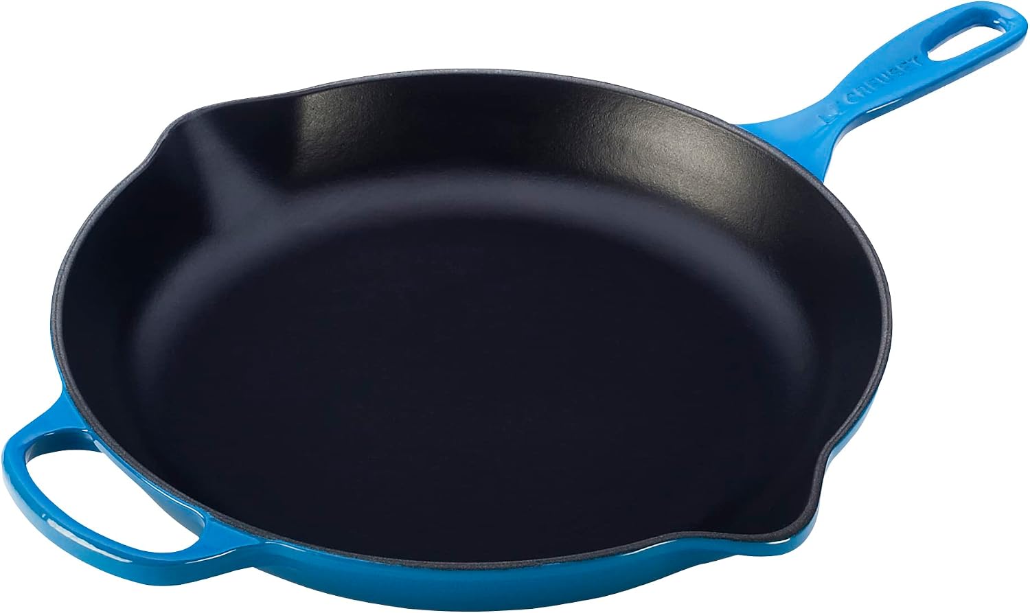 Le Creuset Enameled Cast Iron Signature Iron Handle Skillet, 11.75″ (2-3/8 qt.), Marseille