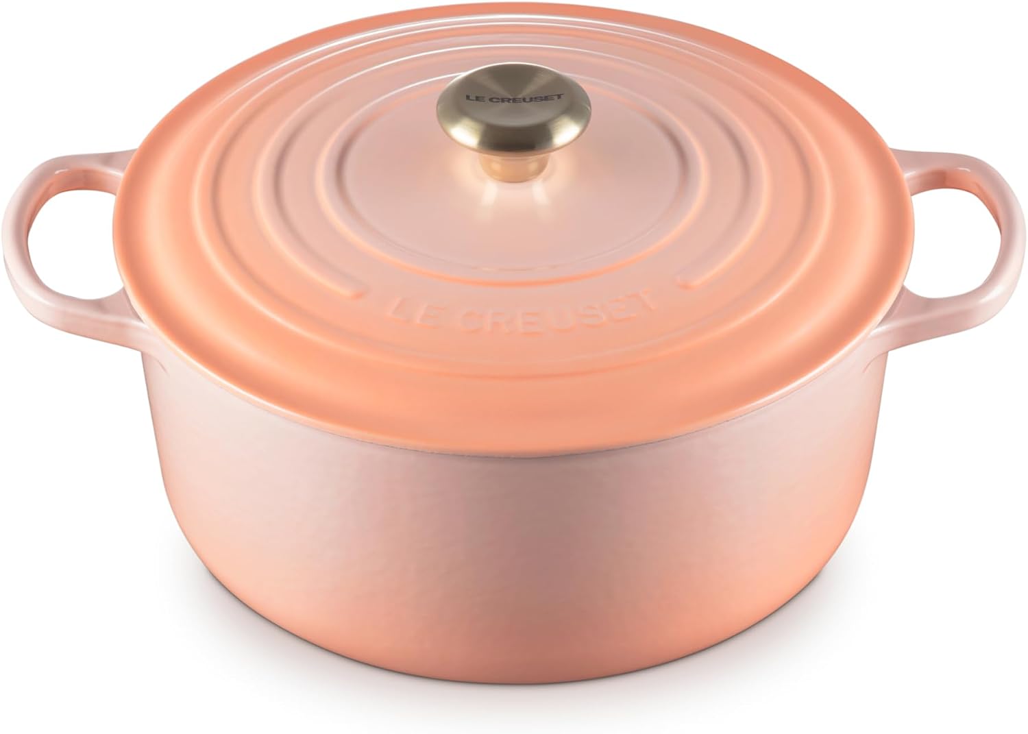 Le Creuset Enameled Cast Iron Signature Round Dutch Oven, 5.5 qt., Peche