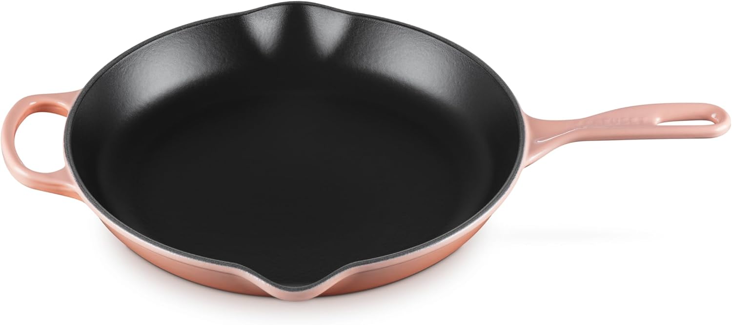 Le Creuset Enameled Cast Iron Signature Round Skillet, 11.75″, Peche