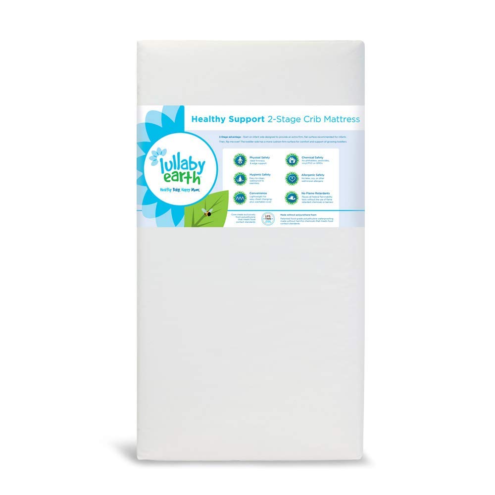 Lullaby Earth Super Lightweight 2 in 1 Crib Mattress – LE14