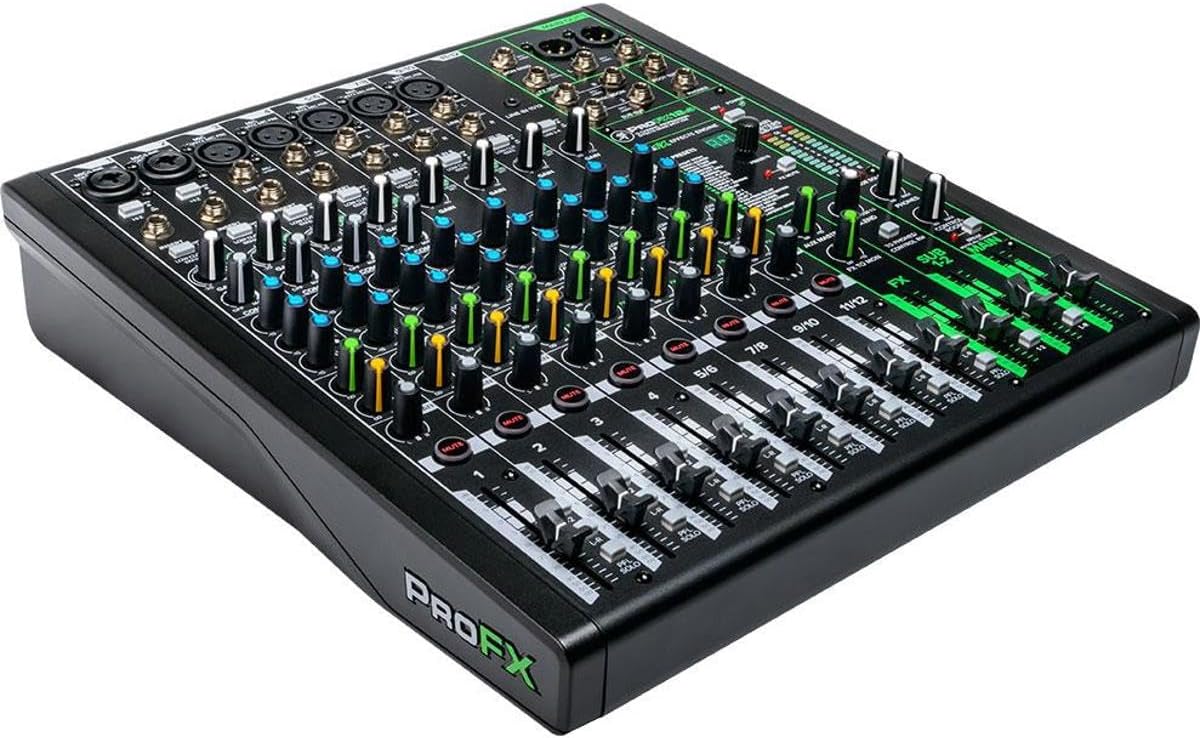 Mackie ProFX12v3 12-Channel Professional Analog Mixer with USB, Onyx Mic Preamps and GigFX Effects Engine