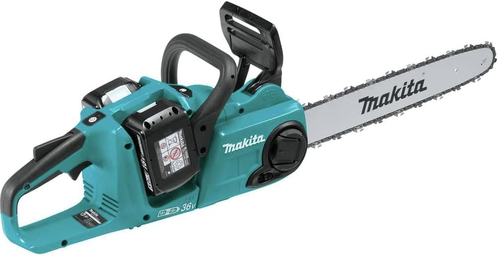 Makita XCU04PT LXT Lithium-Ion Brushless Cordless 16″ Chain Saw Kit (5.0Ah)