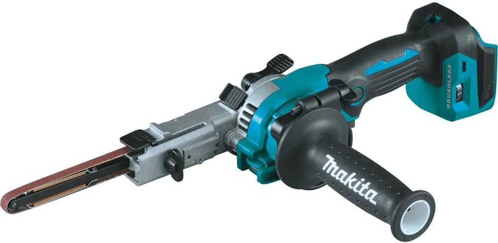 Makita XSB01Z 18V LXT Lithium-Ion Brushless Cordless 3/8″ x 21″ Detail Belt Sander, Tool Only