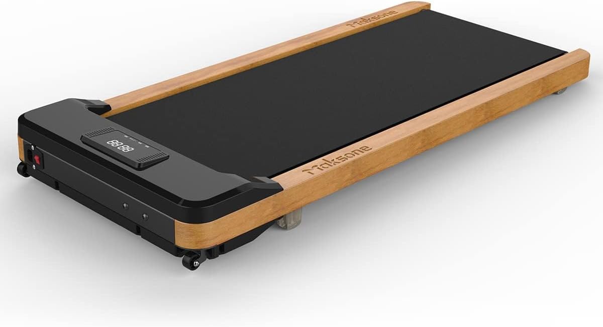 Maksone Under Desk Treadmill, Expert of Wooden Walking Pad, Walking Jogging Machine with Remote Control, Installation Free – Wood