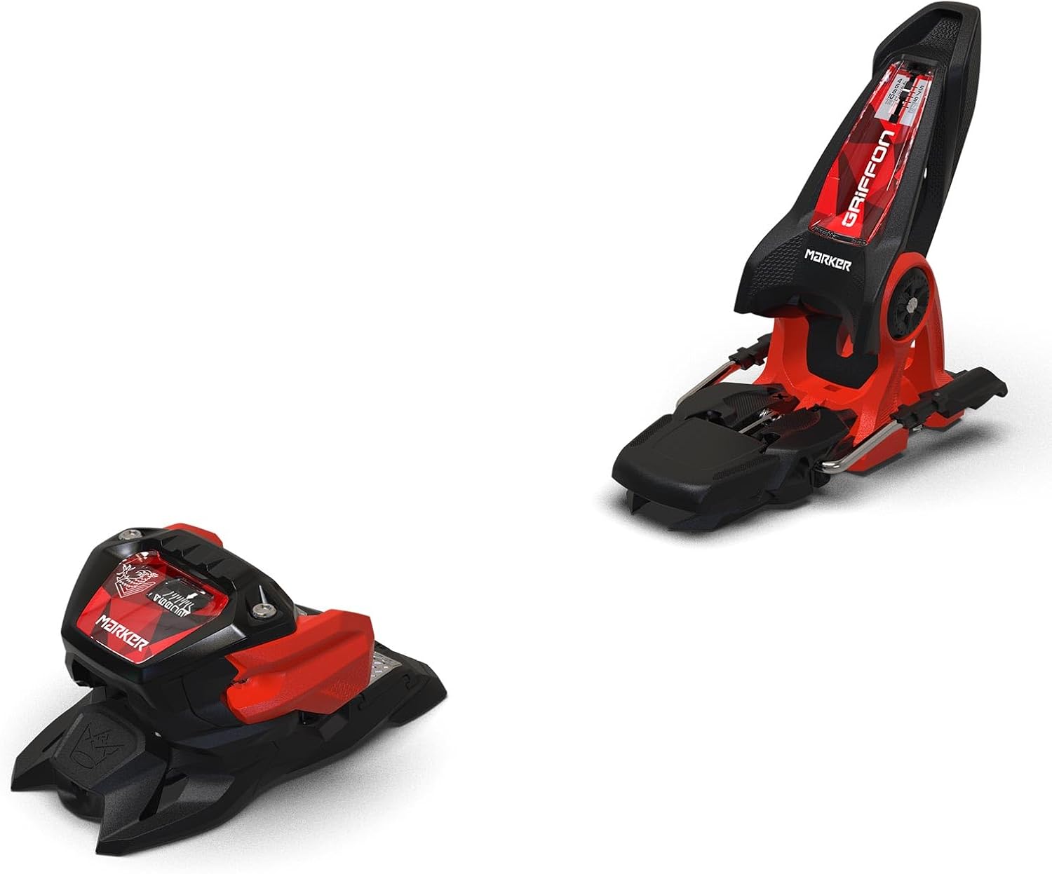 Marker Griffon 13 Ski Bindings, DIN 4.0-13.0 – Triple Pivot Elite 3 Toe Syste, Great for Freeride, Freestyle, Park & Pipem, 90 mm – Black/Red