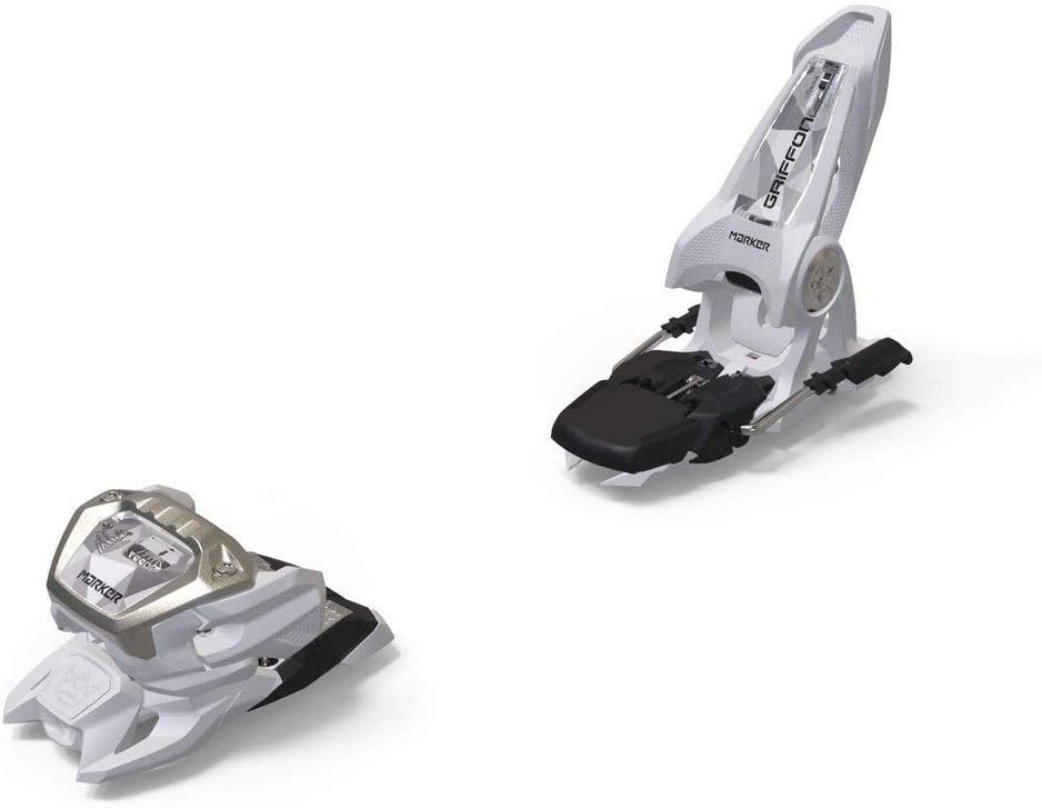 Marker Griffon 13 Ski Bindings, DIN 4.0-13.0 – Triple Pivot Elite 3 Toe Syste, Great for Freeride, Freestyle, Park & Pipem, 90 mm – White