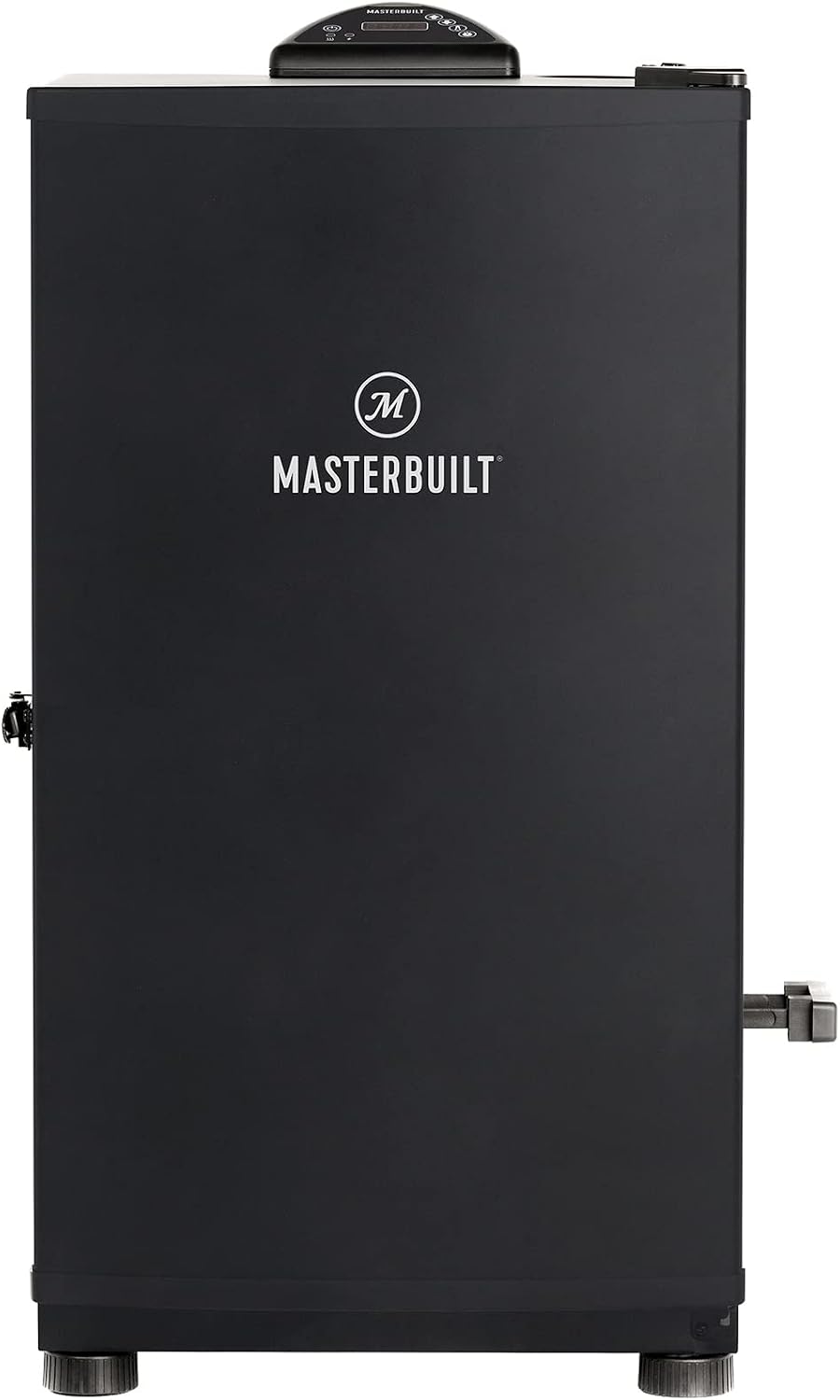 Masterbuilt 30-inch Digital Electric Vertical BBQ Smoker with Side Wood Chip Loader, Chrome Racks and 710 Cooking Square Inches in Black