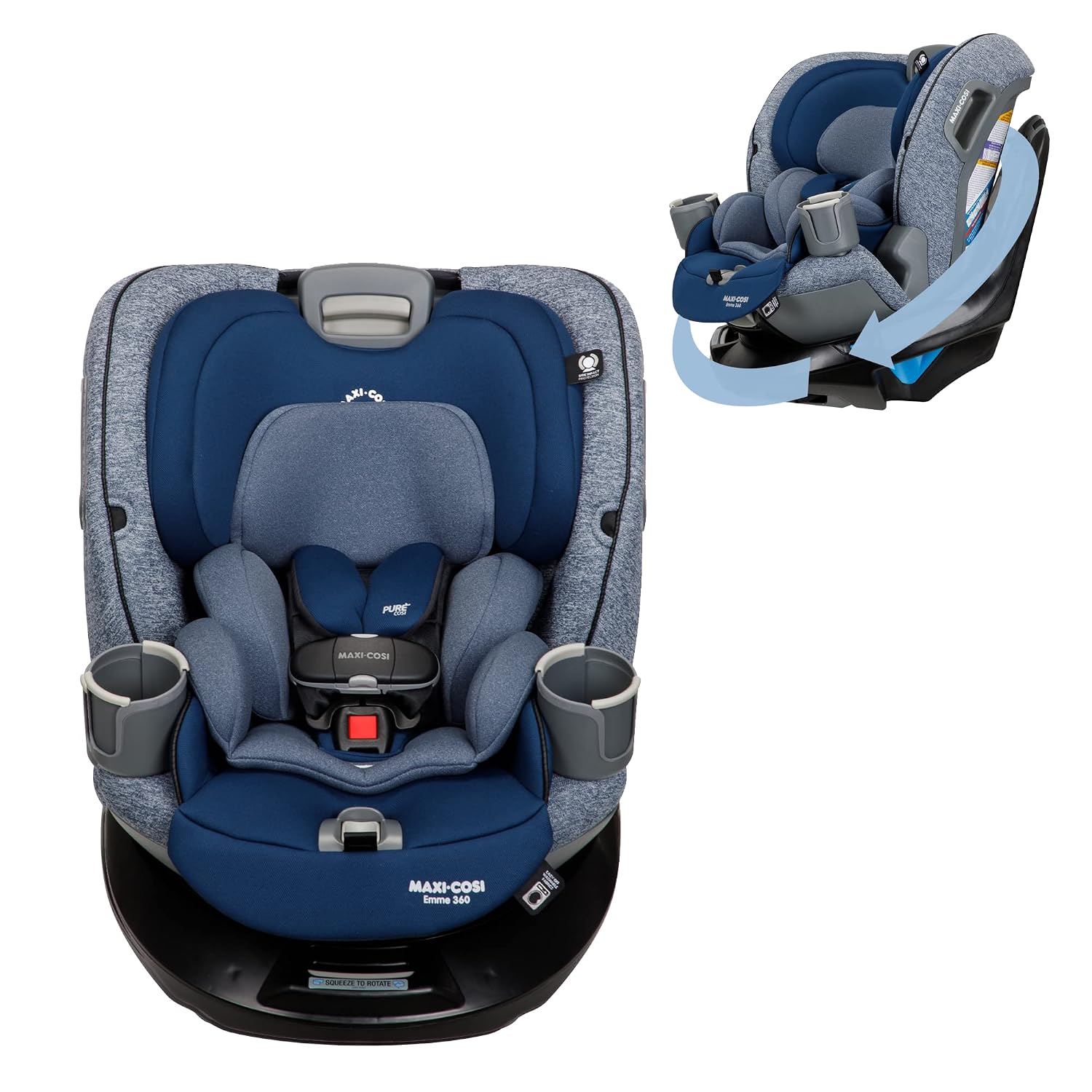 Maxi-Cosi Emme 360 Rotating Convertible Car Seat in Navy Wonder