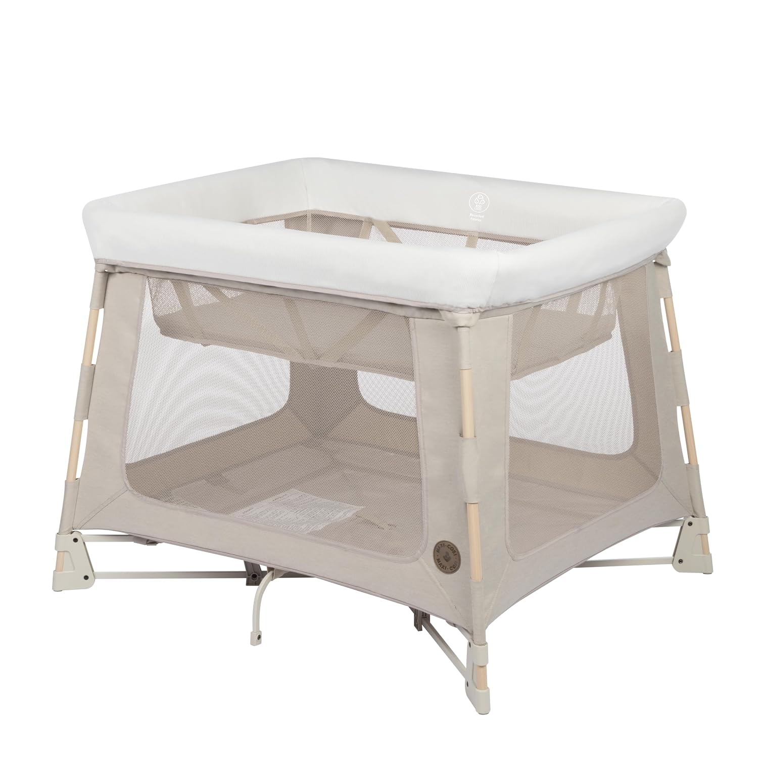 Maxi-Cosi Swift Baby Playpen with Mat, Baby Play Yards, Pack and Play with Bassinet – Portable Playpen for Babies and Toddlers, Classic Oat