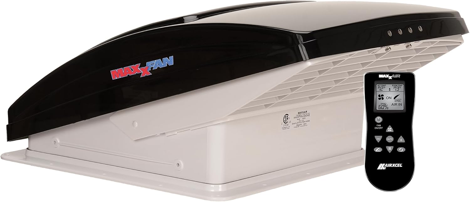 Maxxfan Deluxe Vent, Fan and Vent Cover All in One – Powerful 10-Speed (00-07500K)