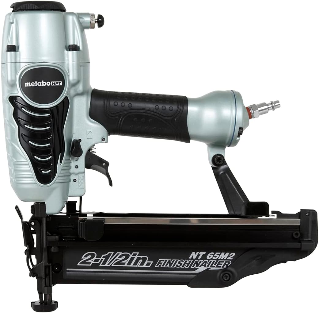 Metabo HPT Finish Nailer | 16 Gauge Finish Nails – 1-Inch up to 2-1/2-Inch | Integrated Air Duster | 5-Year Warranty | NT65M2S