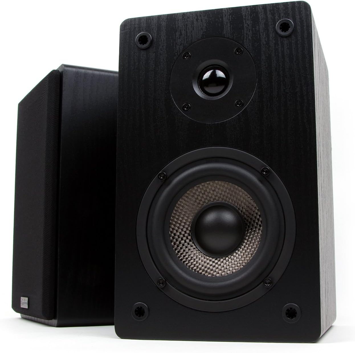 Micca MB42 Bookshelf Speakers for Home Theater Surround Sound, Stereo, and Passive Near Field Monitor, 2-Way (Black, Pair)