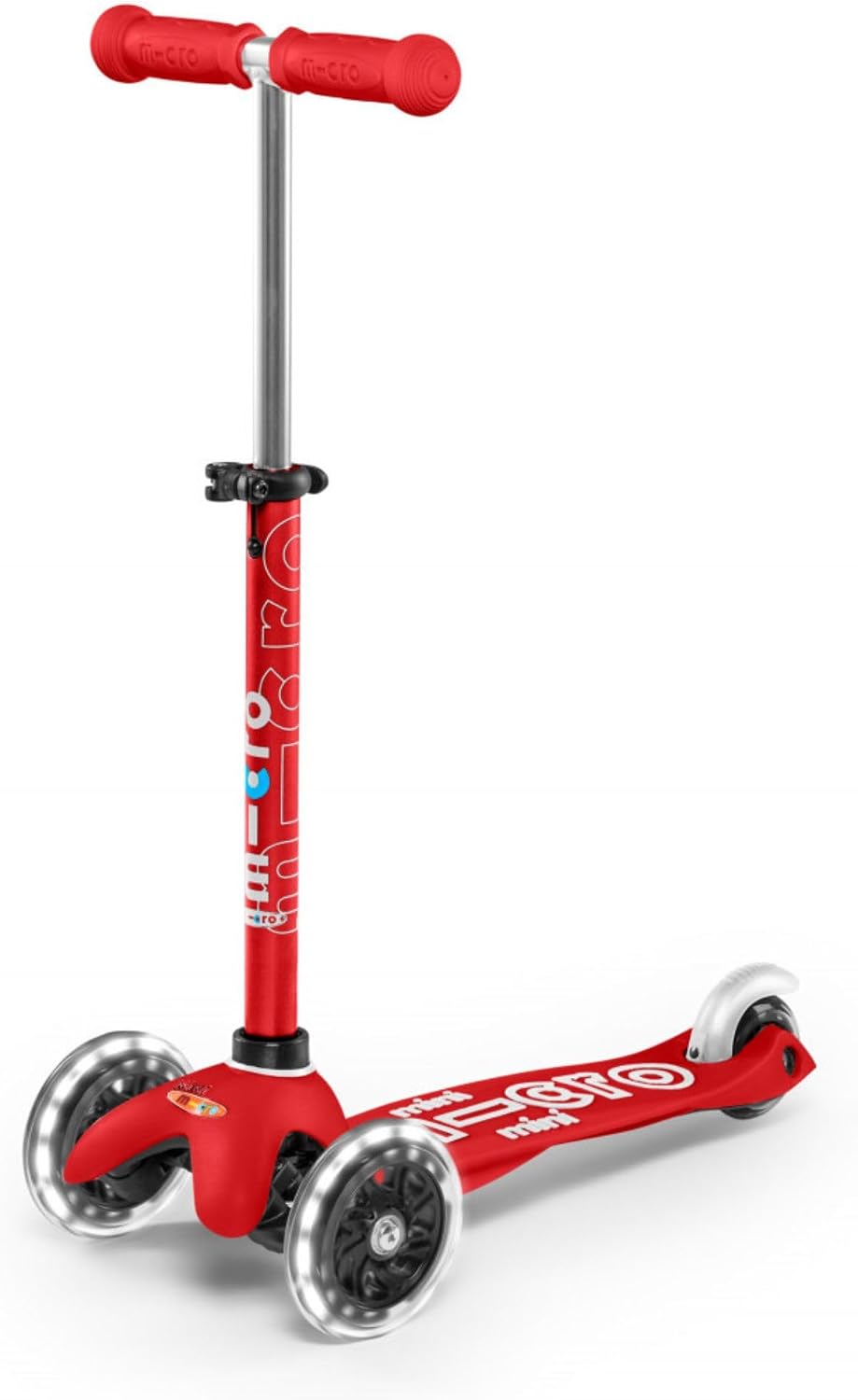 Micro Kickboard Micro Mini Deluxe LED Scooter – Red