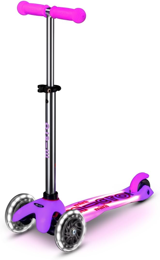 Micro Kickboard Micro Mini Glow Plus LED Scooter (2-5 years) – Frosty Pink