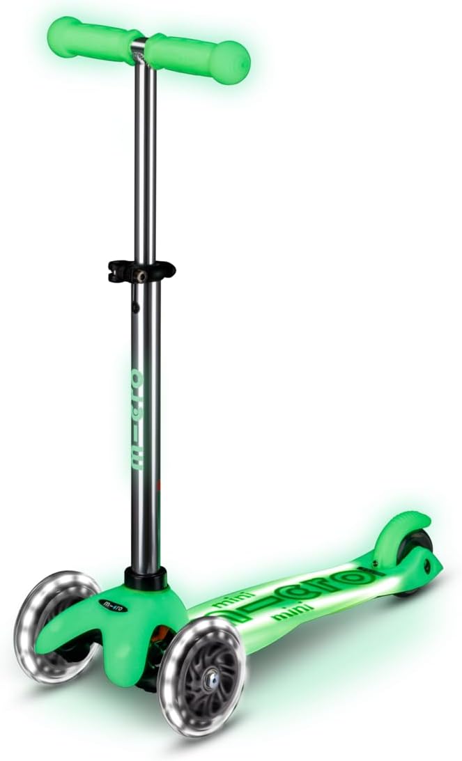 Micro Kickboard Micro Mini Glow Plus LED Scooter (2-5 years) – Icy Lime