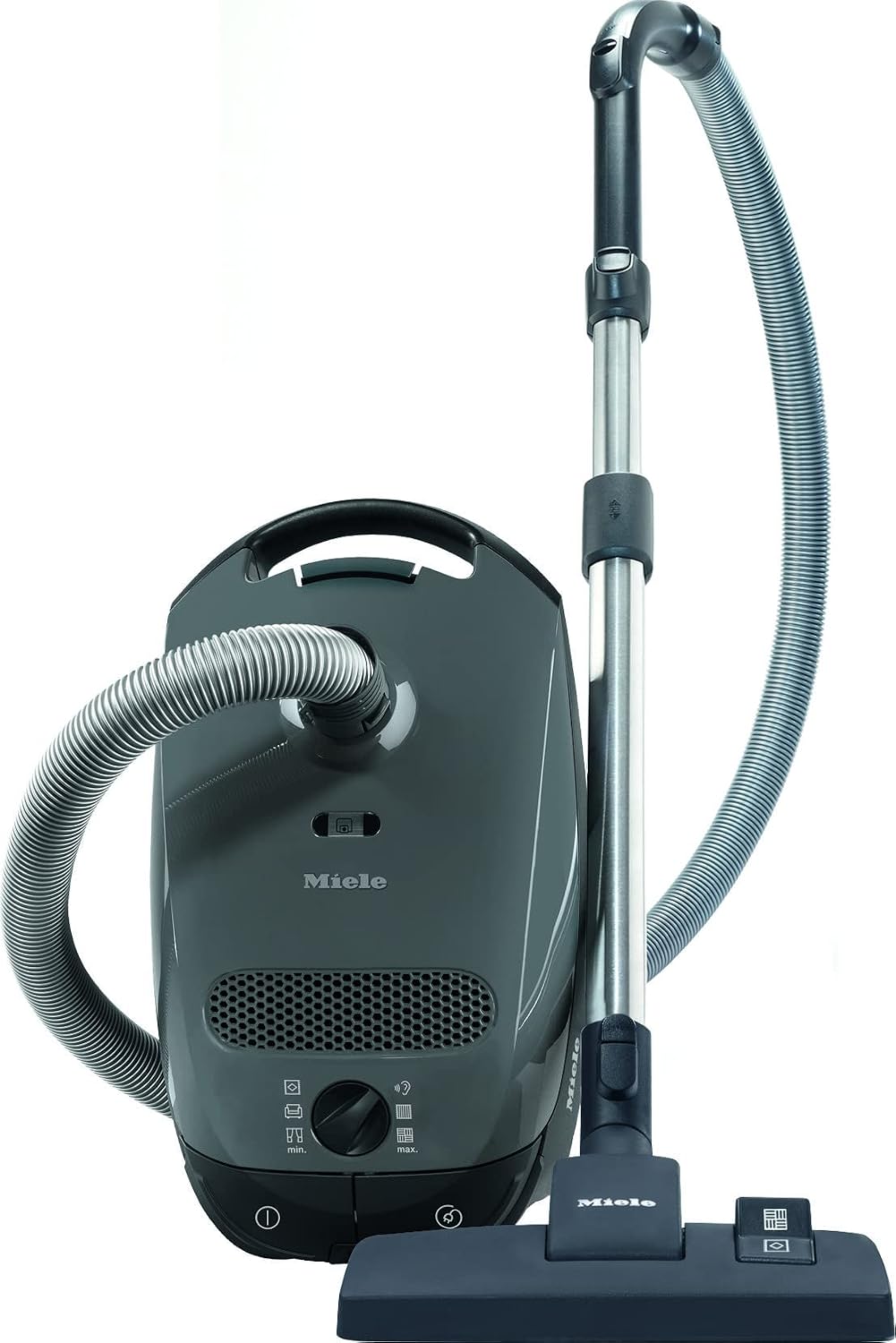 Miele Classic C1 Pure Suction Bagged Canister Vacuum, Graphite Grey – Portable, Household, 41BAN045USA