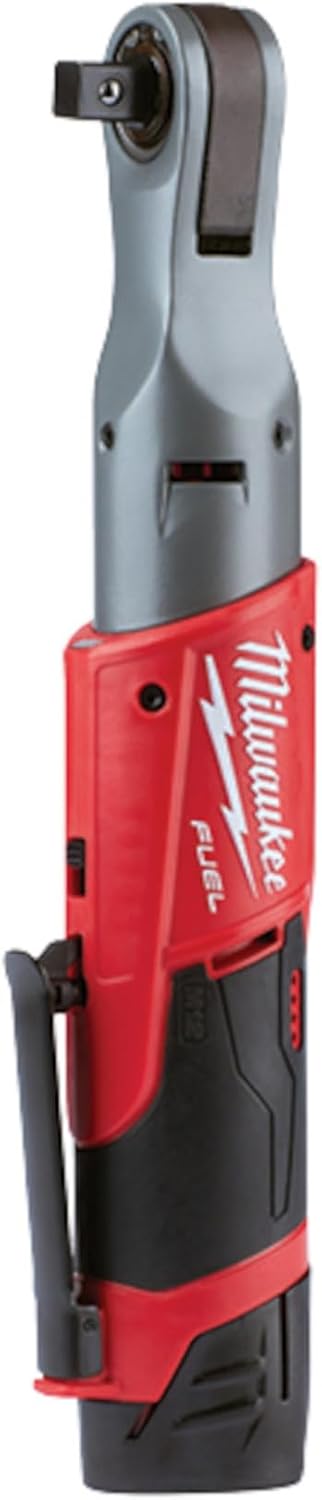 Milwaukee M12 FUEL 1/2″ Ratchet with 2 Batteries and Charger Kit 2558-22