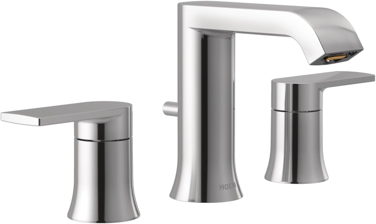 Moen Genta LX Two-Handle Widespread Bathroom Faucet Trim Kit, Valve Required, T6708 – Chrome