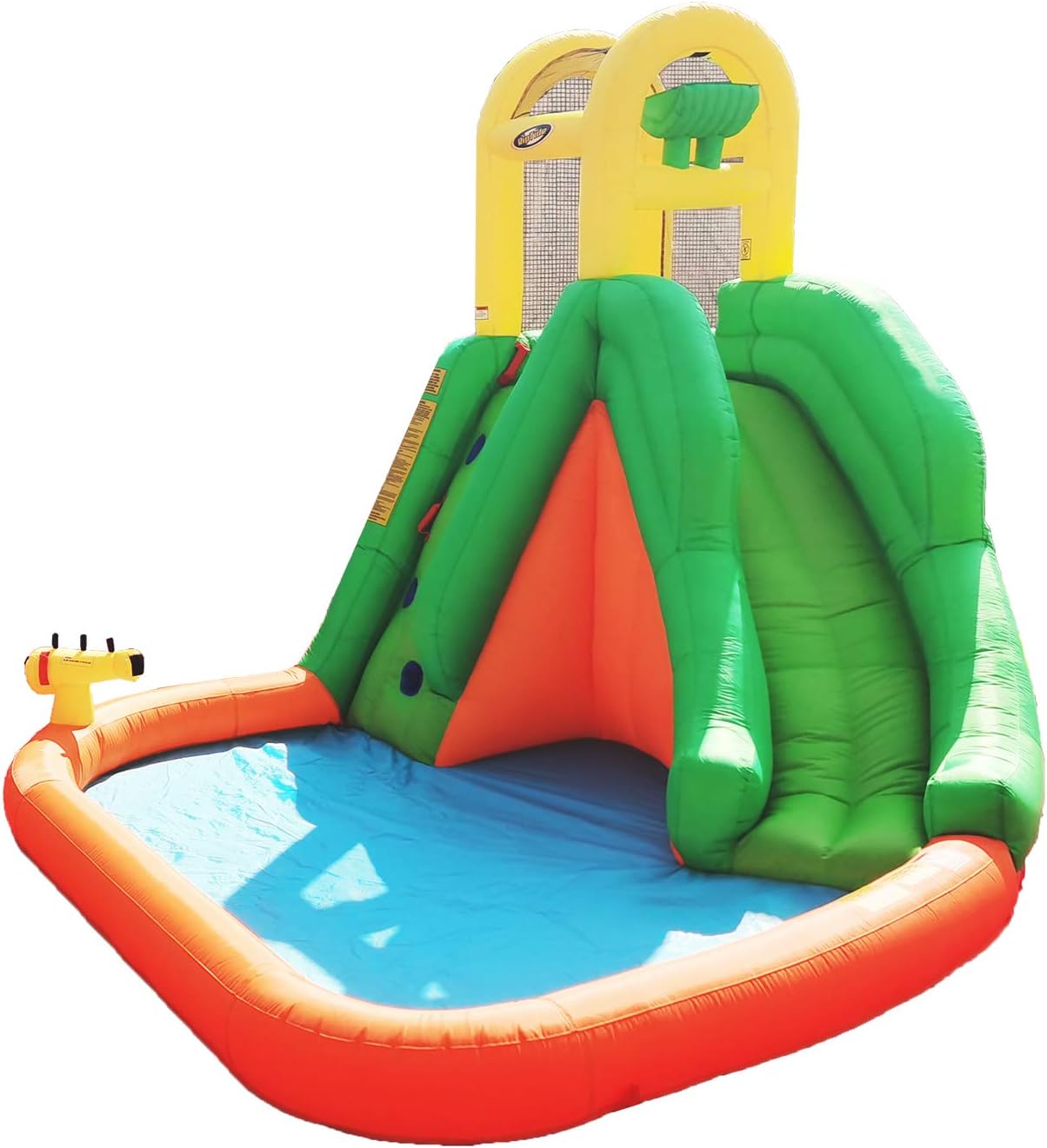 MTI 91452 Large Splash Fun Giant Slide Backyard Inflatable Water Park Splash Pad with Auto Dump Bucket and Water Blaster
