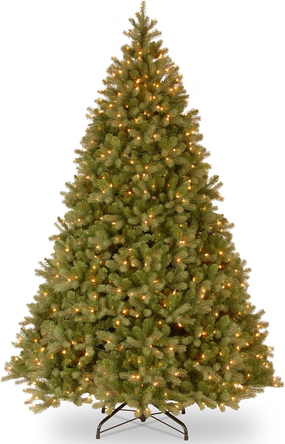 National Tree Company 10 ft Pre-Lit Downswept Douglas Fir Artificial Christmas Tree, 1,000 Clear Lights, 3,933 Tips, Includes Stand, Green