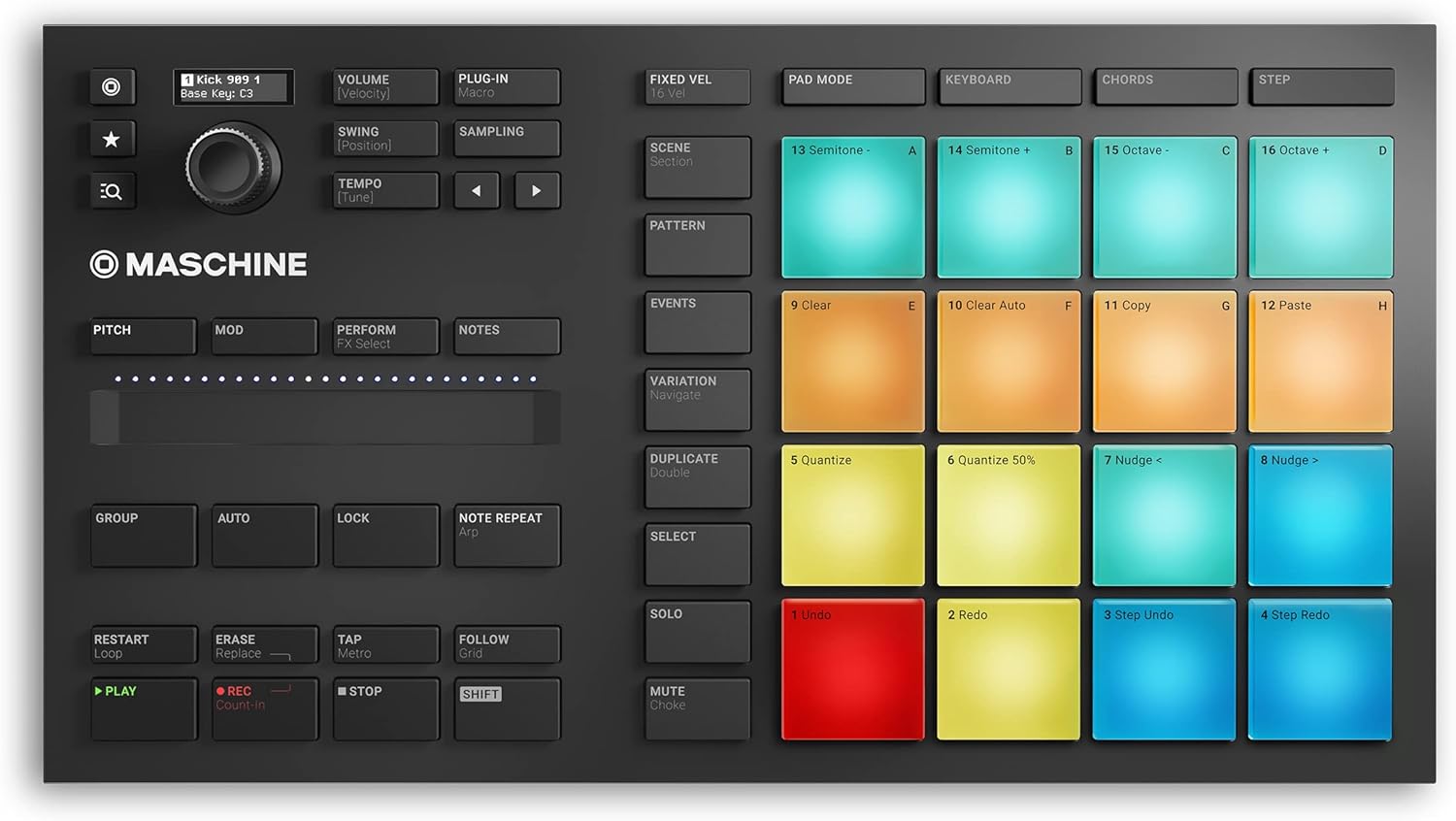 Native Instruments Maschine Mikro Mk3 Drum Controller, 25707