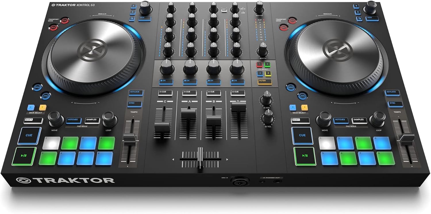 Native Instruments Traktor Kontrol S3 4-Channel, 4 DJ Controller (26660)