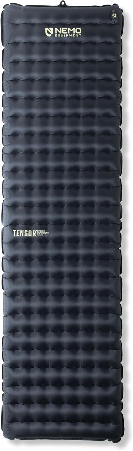 NEMO Equipment Tensor Extreme Conditions Sleeping Pad – Regular (72″x20″) – Black/Birch Bud/Citron