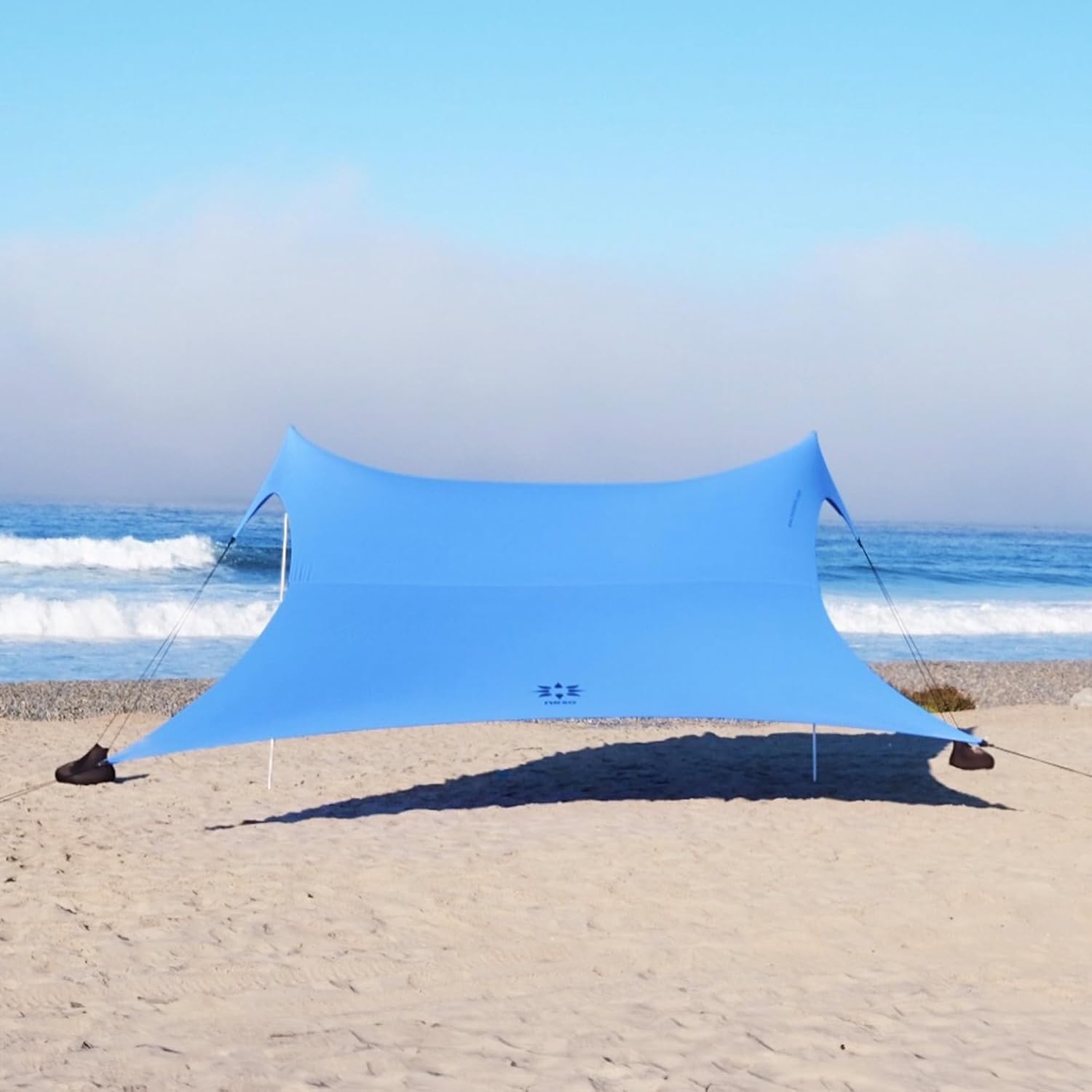 Neso Gigante – Portable Beach Tent – Ideal to Enjoy with Family and Friends – UPF 50+, 11′ x 11′ – Periwinkle Blue