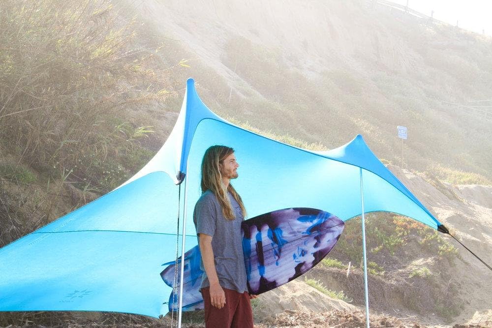 Neso Tents Grande Beach Tent, 7ft Tall, 9 x 9ft, Reinforced Corners and Cooler Pocket – Teal