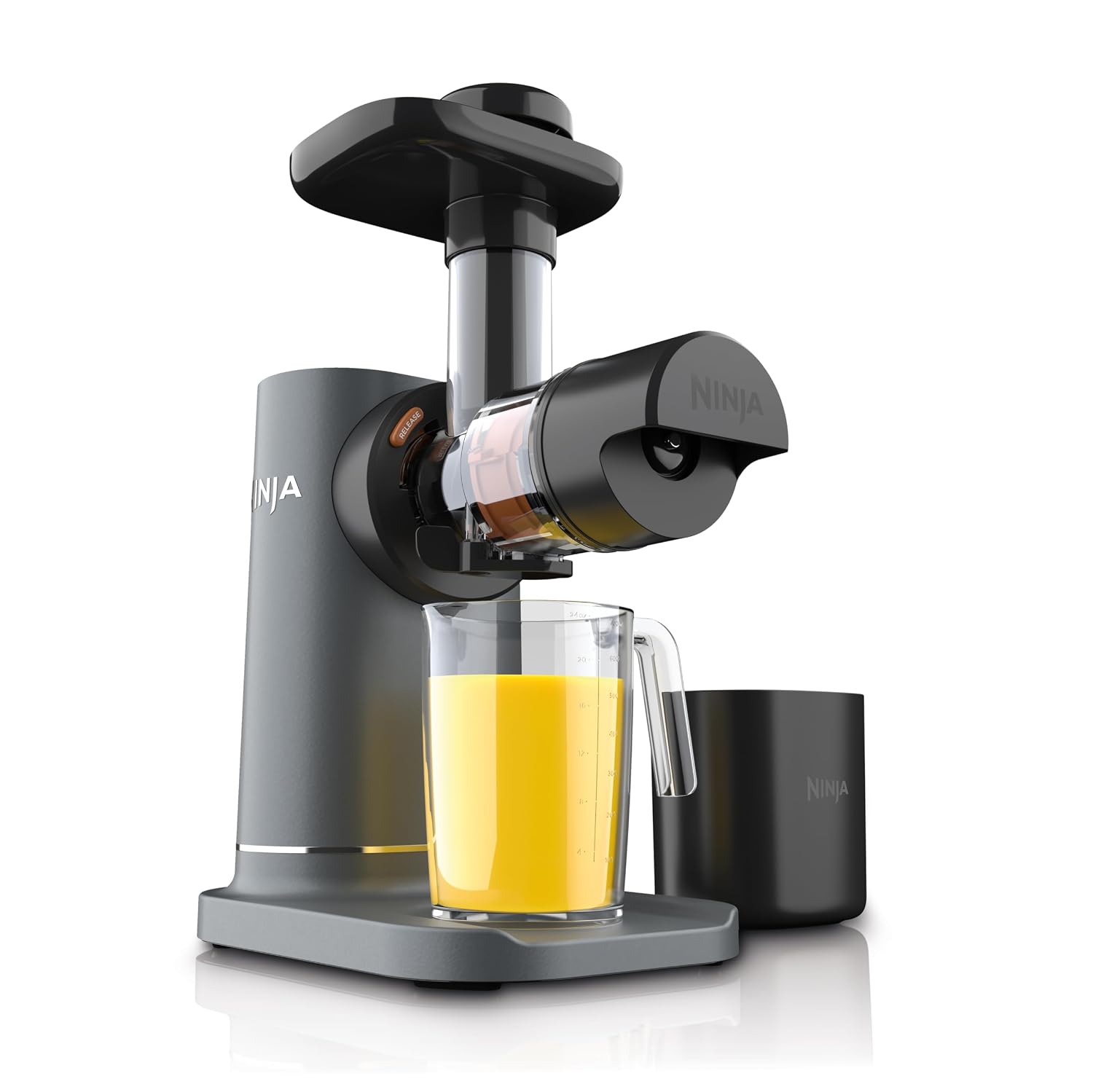 Ninja JC151 NeverClog Cold Press Juicer – 2nd Gen Slow Juicer with 2 Pulp Modes, Dishwasher Safe, Silver