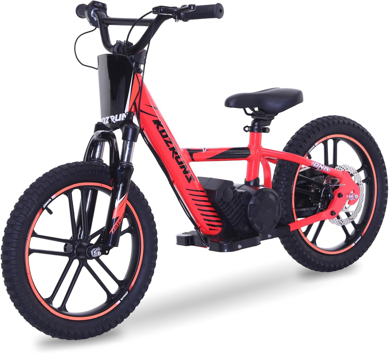 OLALA Electric Dirt Bike for Kids 5–10 – 500W Racing Motorcycle, 15.5MPH, 3 Speeds, 24V Detachable Battery, 16″ Off-Road Tires, Orange