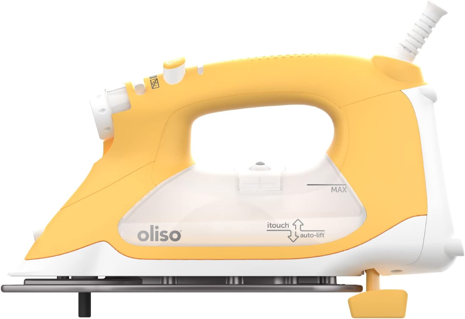 Oliso TG1600 Pro Plus 1800 Watt SmartIron with Auto Lift – for Clothes, Sewing, Quilting and Crafting Ironing, Yellow