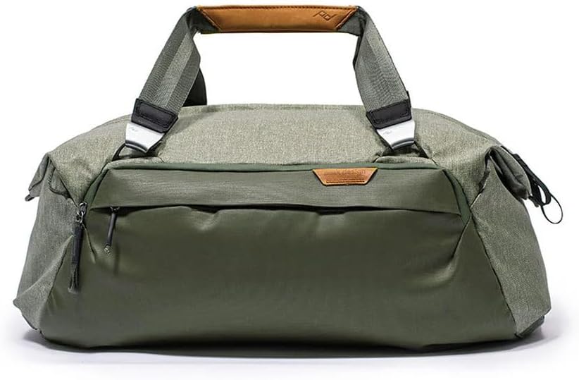 Peak Design Travel Duffel, 35L, Sage, Extra-Wide Single Zip Access, Weatherproof Shell