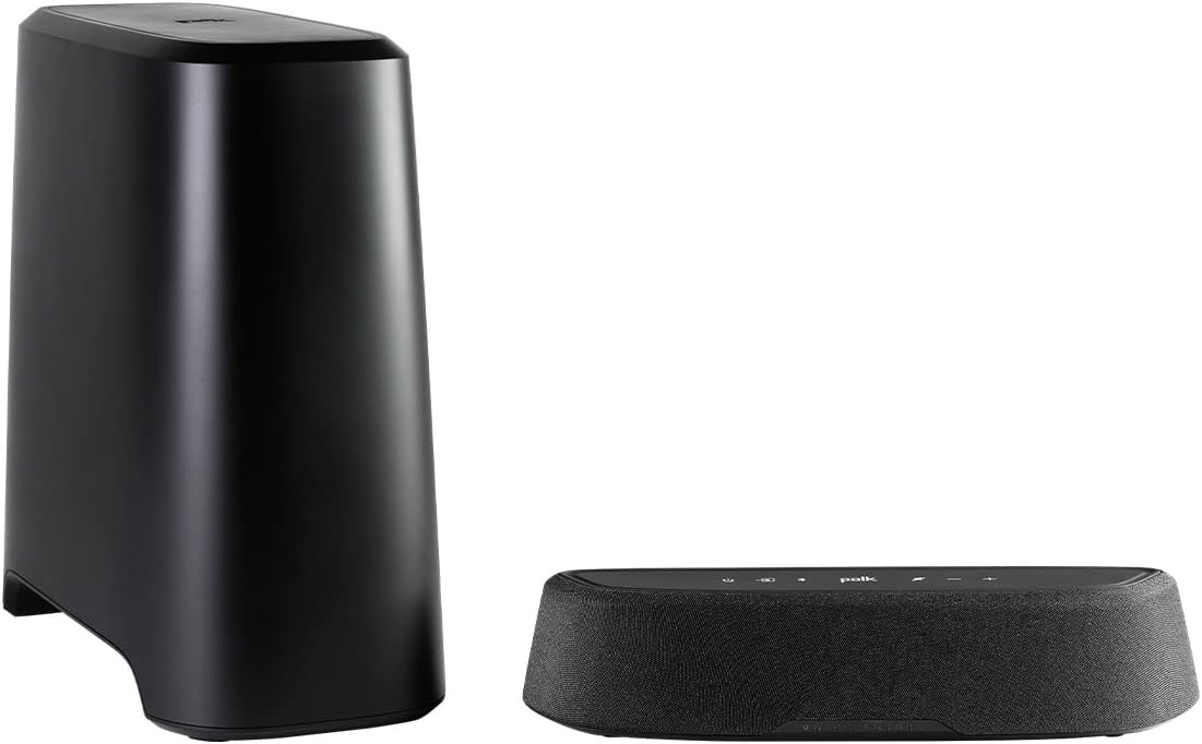 Polk Audio MagniFi Mini AX Sound Bar – Wireless Subwoofer, Dolby Atmos/DTS:X, VoiceAdjust, SDA, Compact Home Theater Design