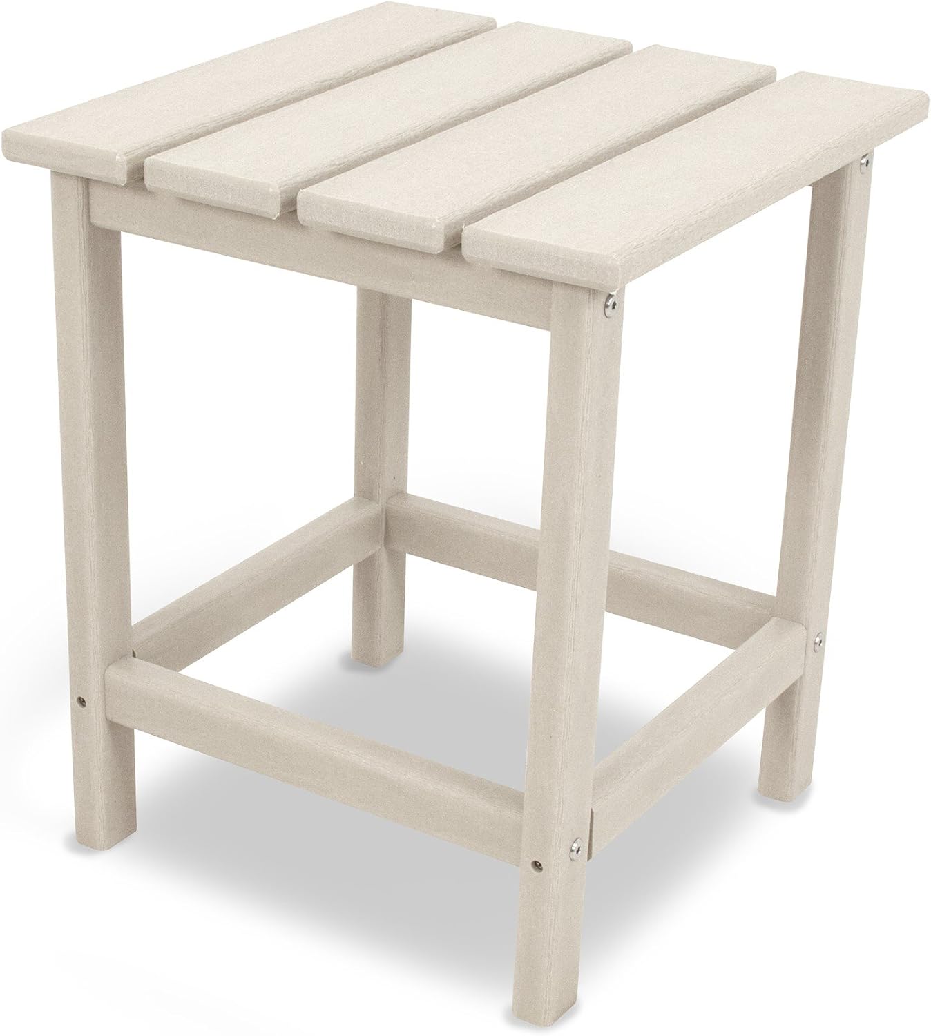 POLYWOOD ECT18SA Long Island 18″ Side Table, Sand