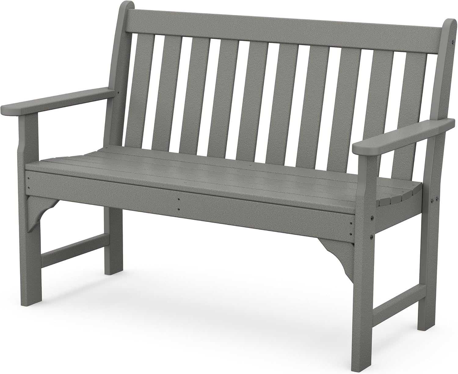 POLYWOOD GNB48GY Vineyard 48″ Bench, Slate Grey