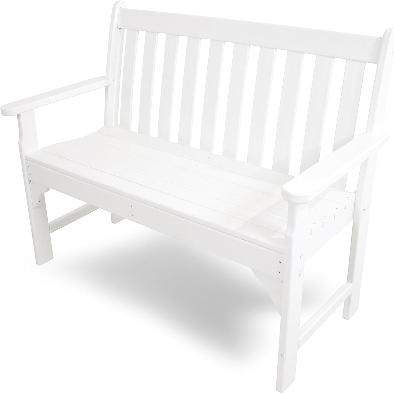 POLYWOOD GNB48WH Vineyard 48″ Bench, White