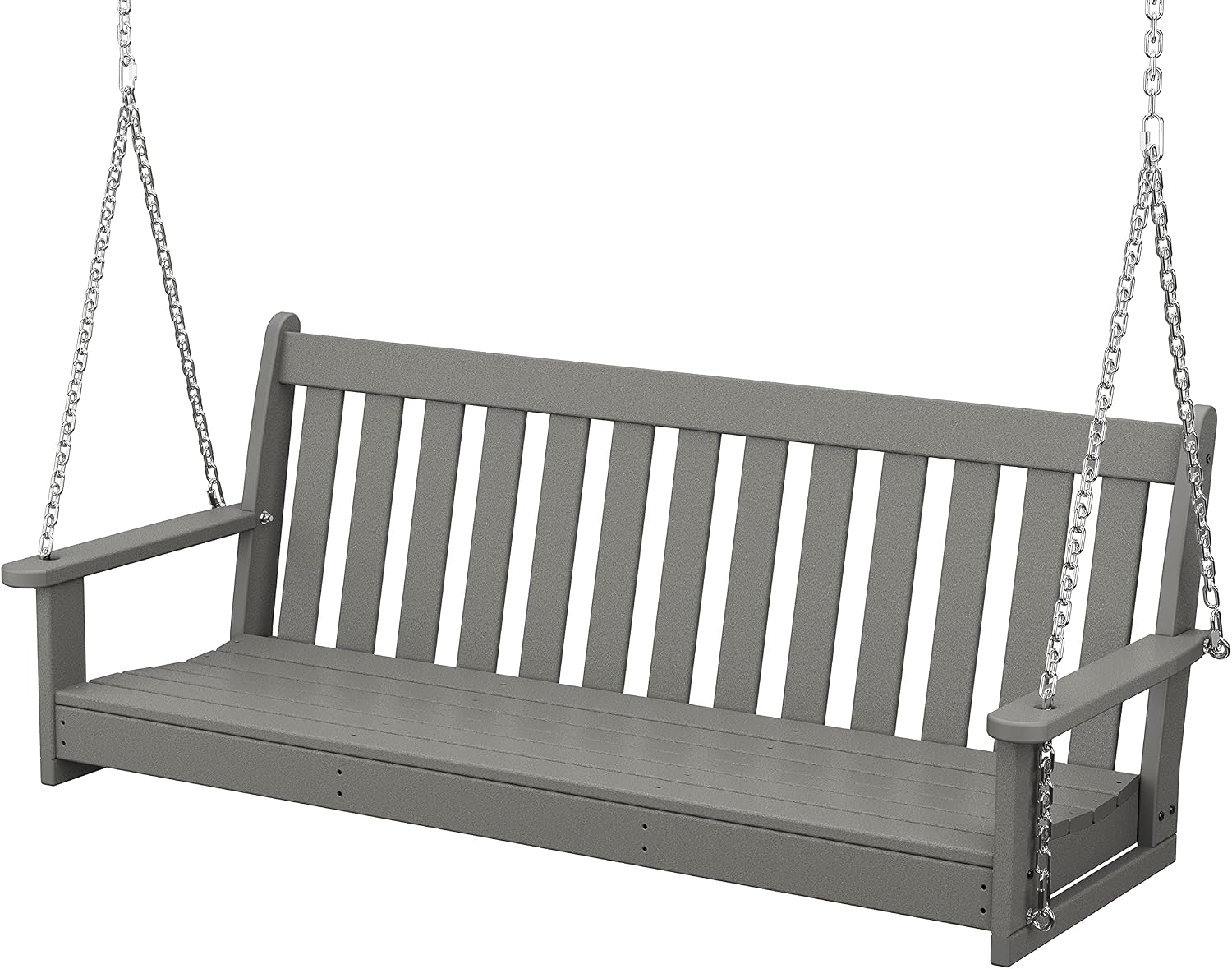 POLYWOOD GNS60GY Vineyard 60″ Swing – Slate Grey