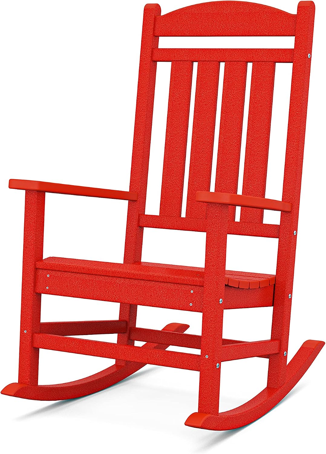 POLYWOOD R100SR Presidential Rocking Chair, Sunset Red