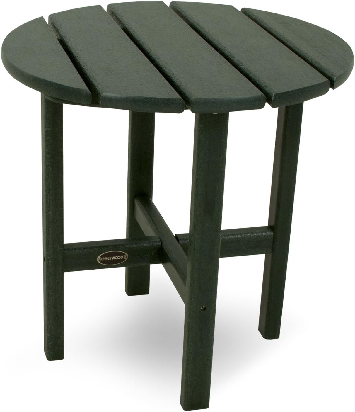 POLYWOOD RST18GR Round 18″ Side Table – Green