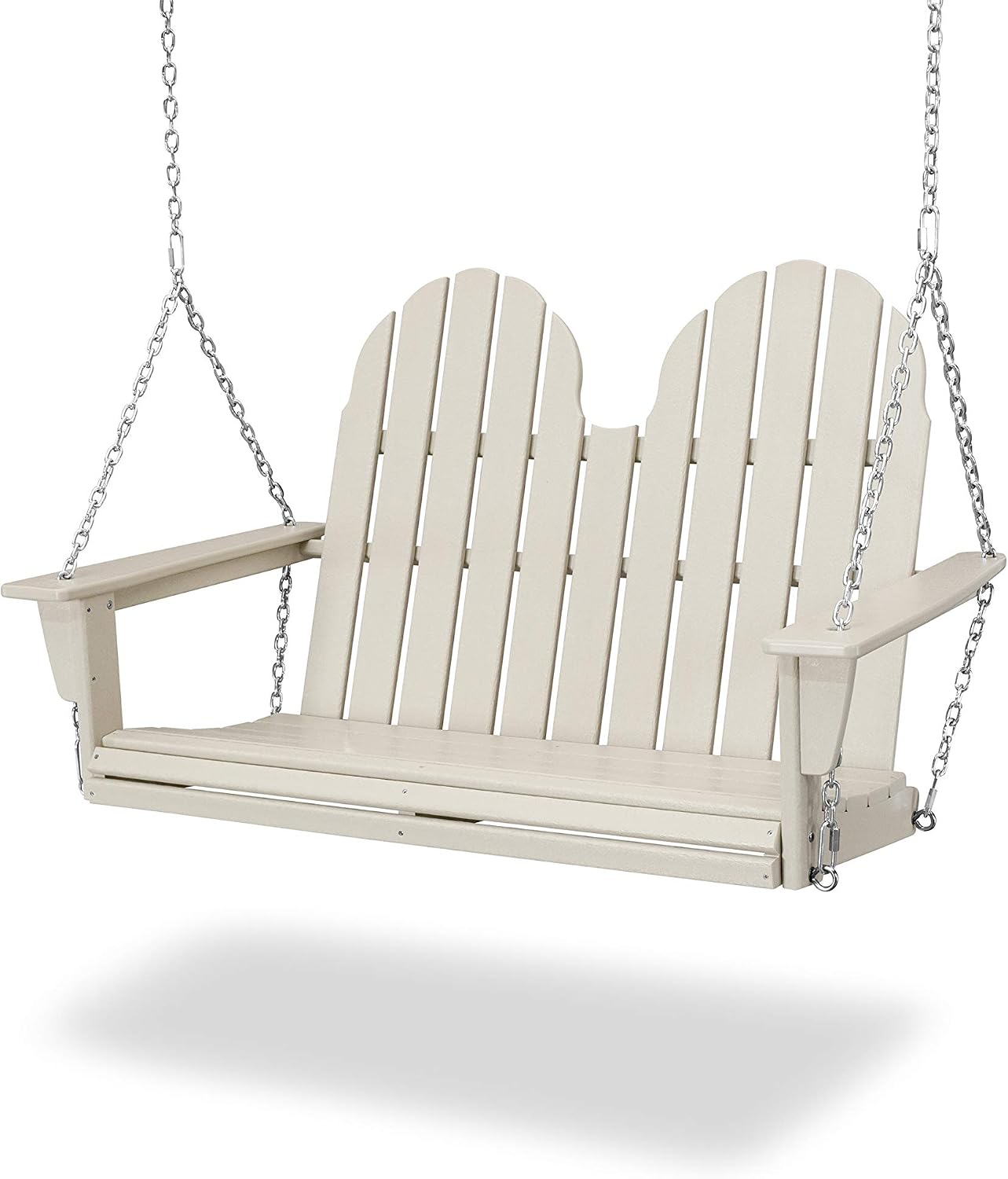 POLYWOOD Vineyard 2-Person Porch Swing – Sand