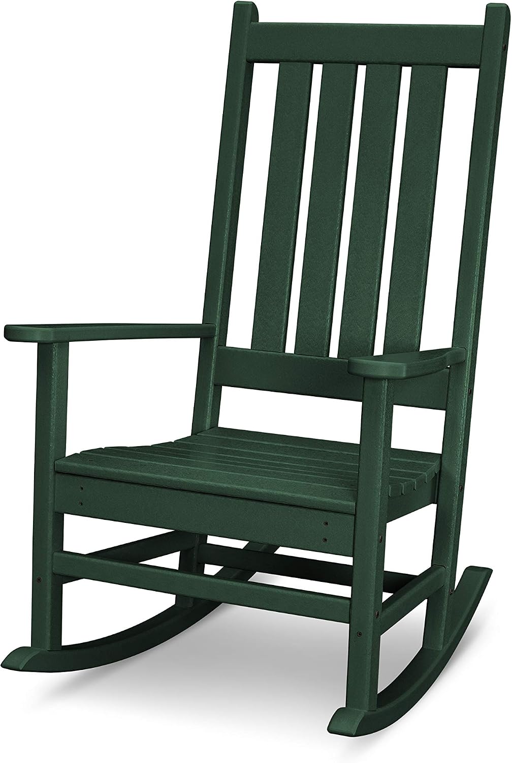POLYWOOD Vineyard Porch Rocking Chair – Green