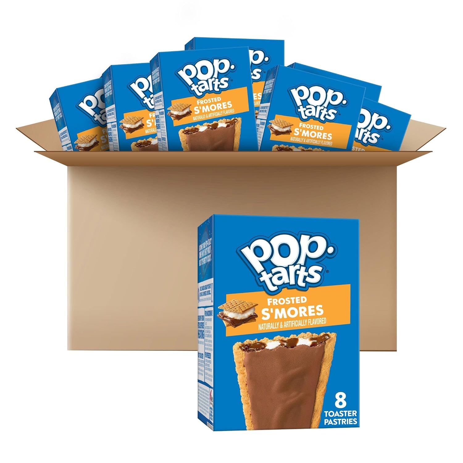 Pop-Tarts Toaster Pastries, Breakfast Foods, Kids Snacks, Frosted S’mores (64 Pop-Tarts)
