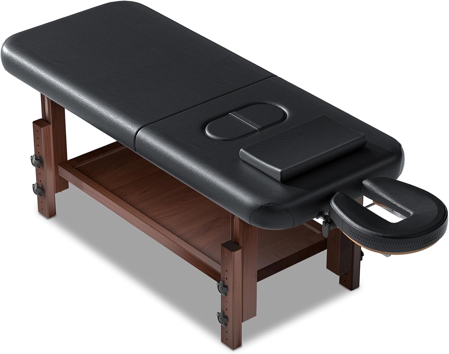 Professional 78” Wooden Spa Massage Table – Adjustable Backrest Esthetician Bed for Facial, Tattoo, Reiki & Therapy Use