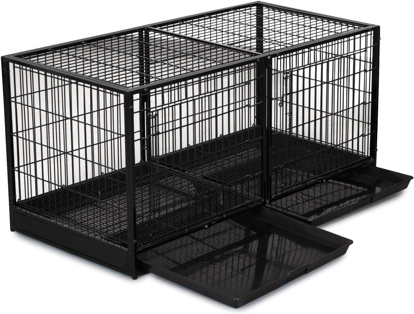 ProSelect Steel Modular Cage with Plastic Tray, Black