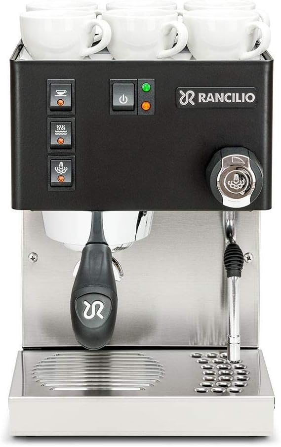 Rancilio Silvia M V5 Espresso Machine – Stainless Steel (Black)