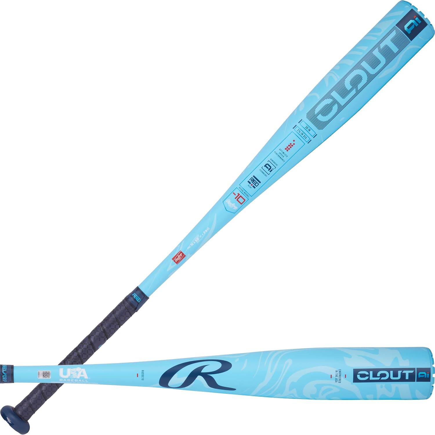 Rawlings Clout AI Youth USA Baseball Bat (-10) 2025 – 30 inch