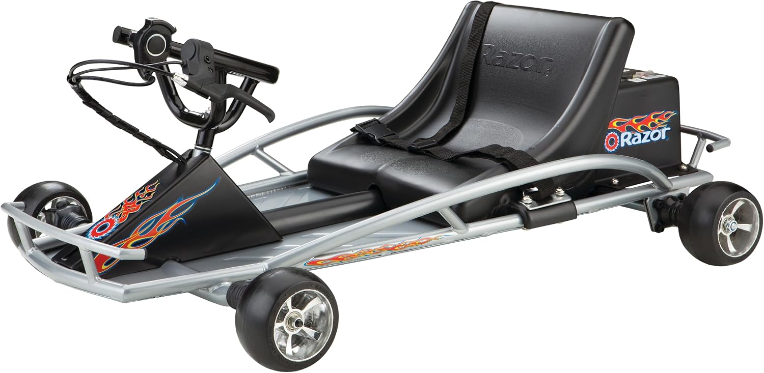Razor Ground Force Electric Go-Kart for Kids 8+ – 12MPH, 40 Min Ride Time, Variable Speed Throttle, 24V Rechargeable Battery