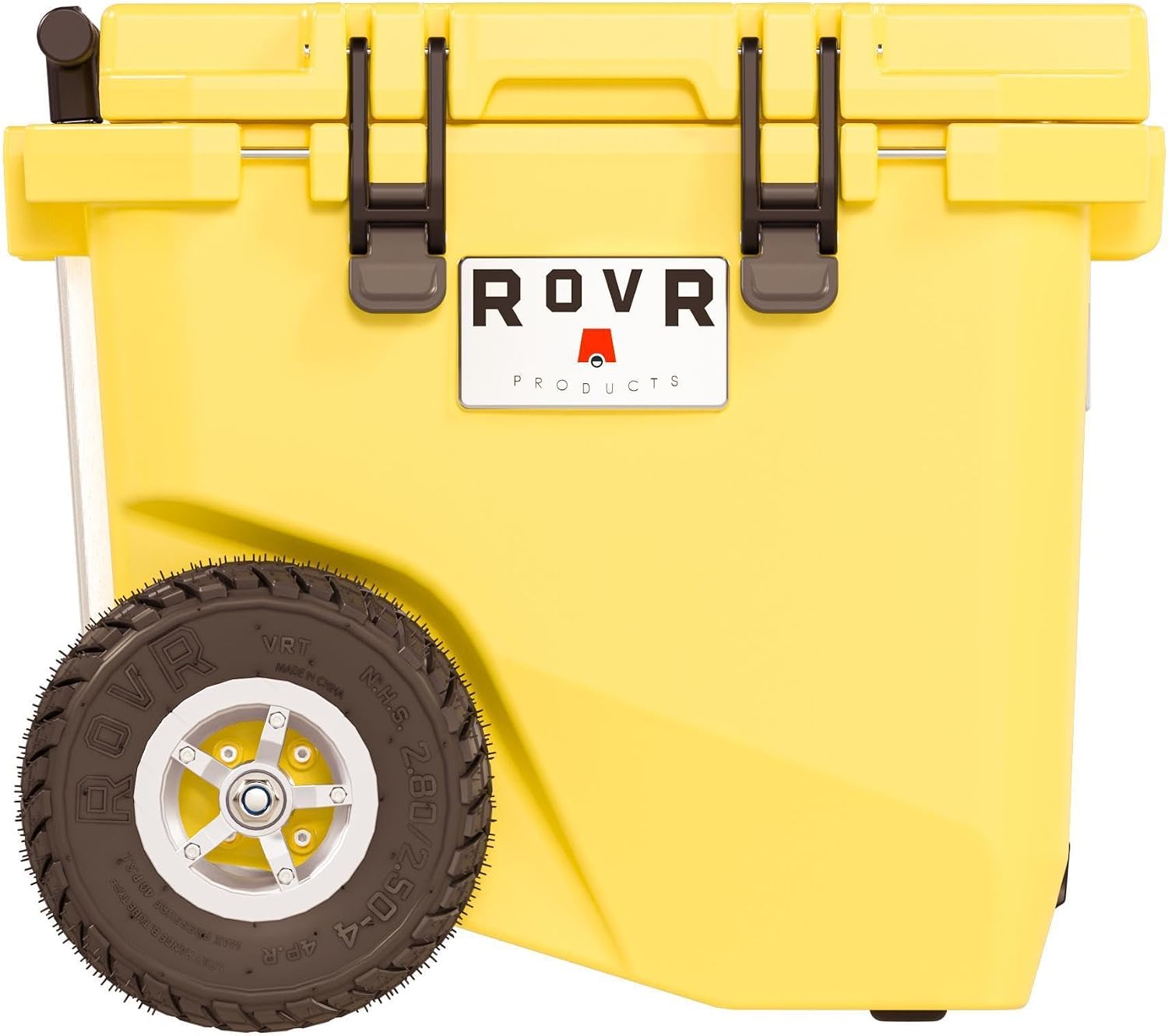 RovR Hard Cooler – Heavy-Duty Insulated Ice Chest for Camping, Beach, Fishing, Travel, Tailgating & Long Ice Retention, 45 qt – Sunny Side